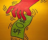 Keith Haring The Ten Commandements [1984] Detail